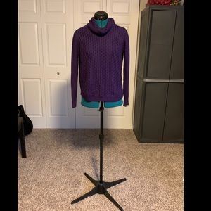 Soft turtleneck knit sweater